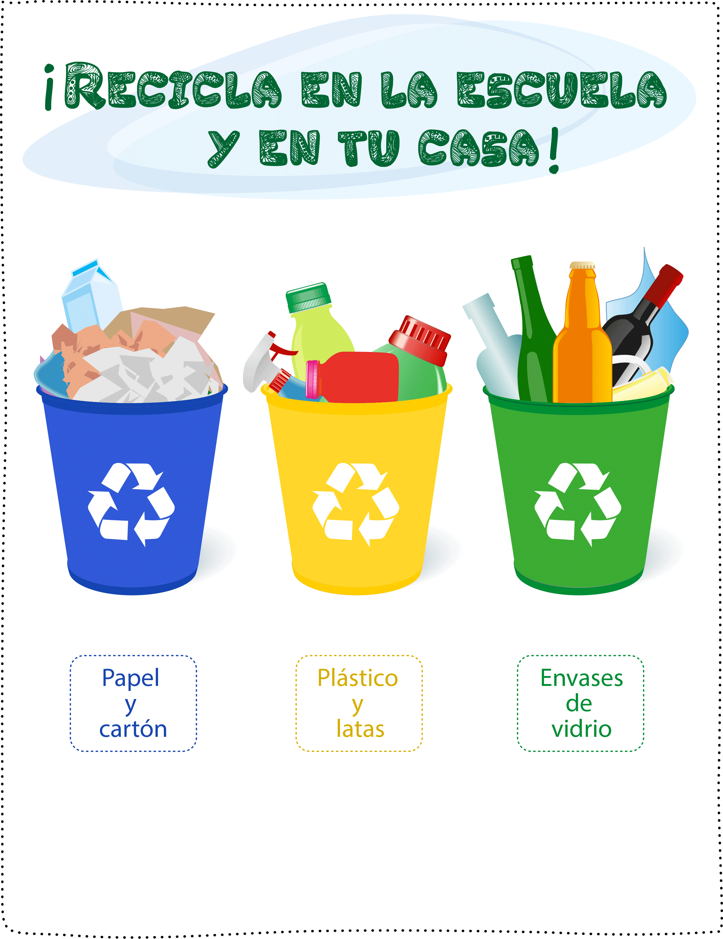 Reciclar En La Casa Y Escuela