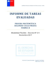 Informe De Tareas Evaluadas. Prueba Matemática. Segundo Ciclo Media ...